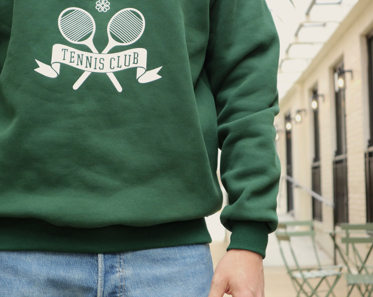 Tennis Club Sweatshirt - Forest Green
