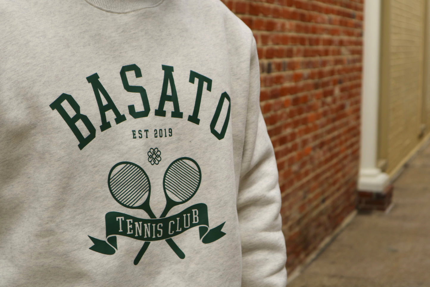 Tennis Club Sweatshirt - Oatmeal Grey